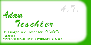 adam teschler business card